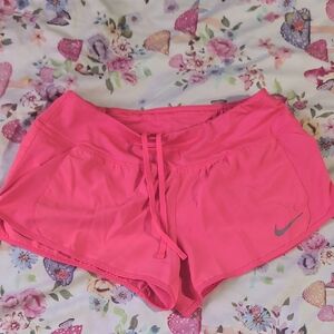 Nike Women's Bright Pink Athletic Shorts